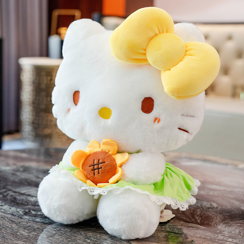 hellokitty公仔毛绒玩具可爱kt猫咪安抚小玩偶布娃娃女孩生日礼物 - 图0