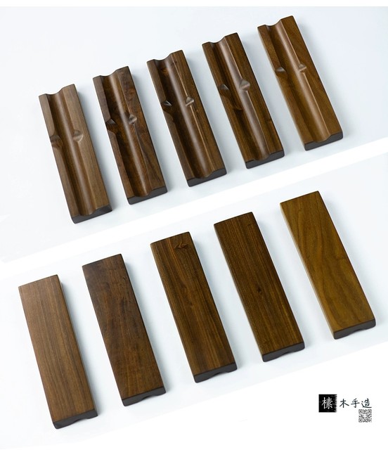 Fountain pen holder solid wood three-slot pen holder simple creative double-slot pen holder desktop storage ornament single-slot pen holder