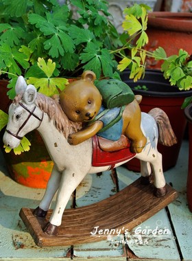 小熊欧式风生日礼物趣味摆件