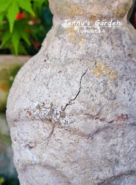 禅意风庭院复古做旧粗陶造景佛像