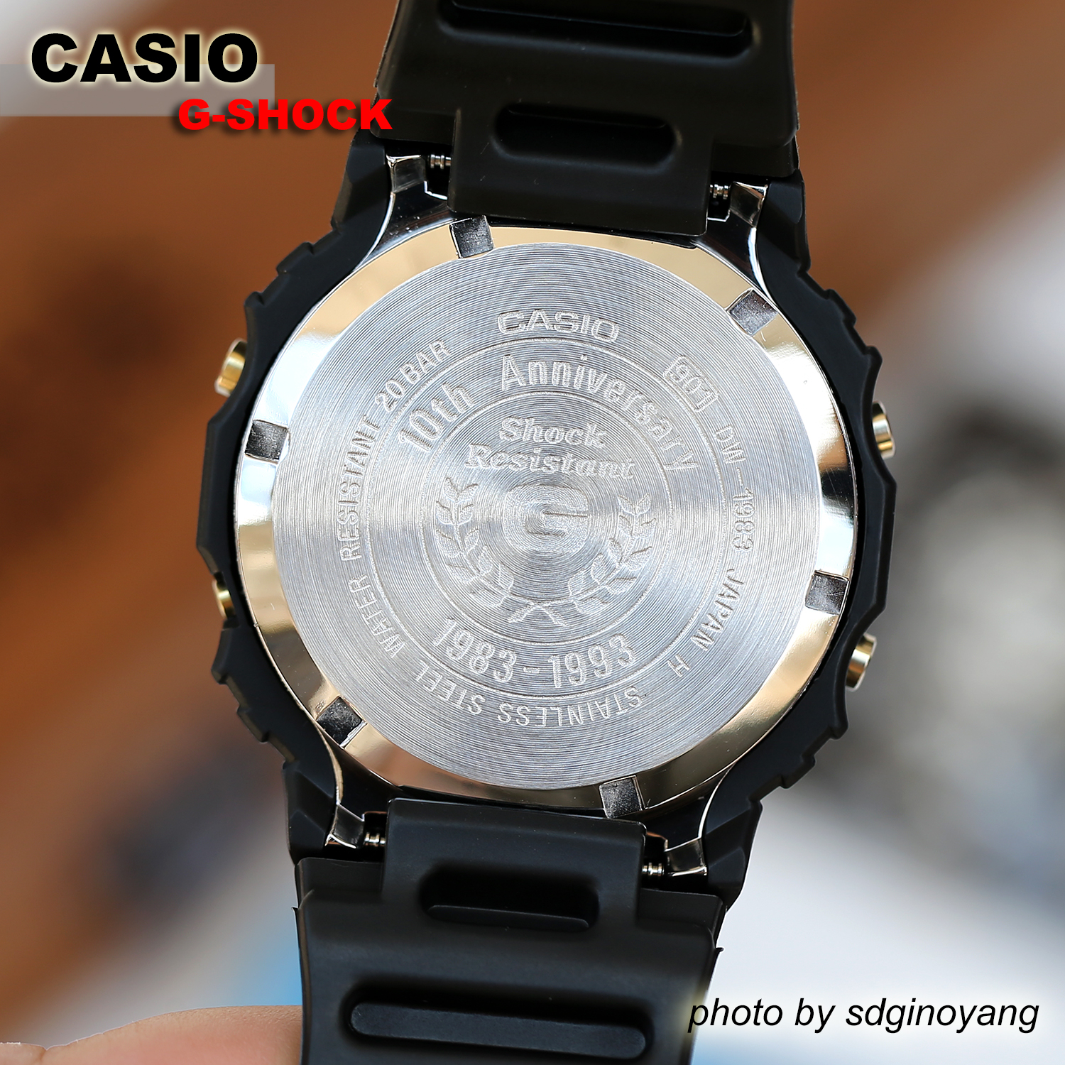 CASIO卡西欧G-SHOCK DW-1983-1初版10周年限定方块1993年全新现货 - 图1