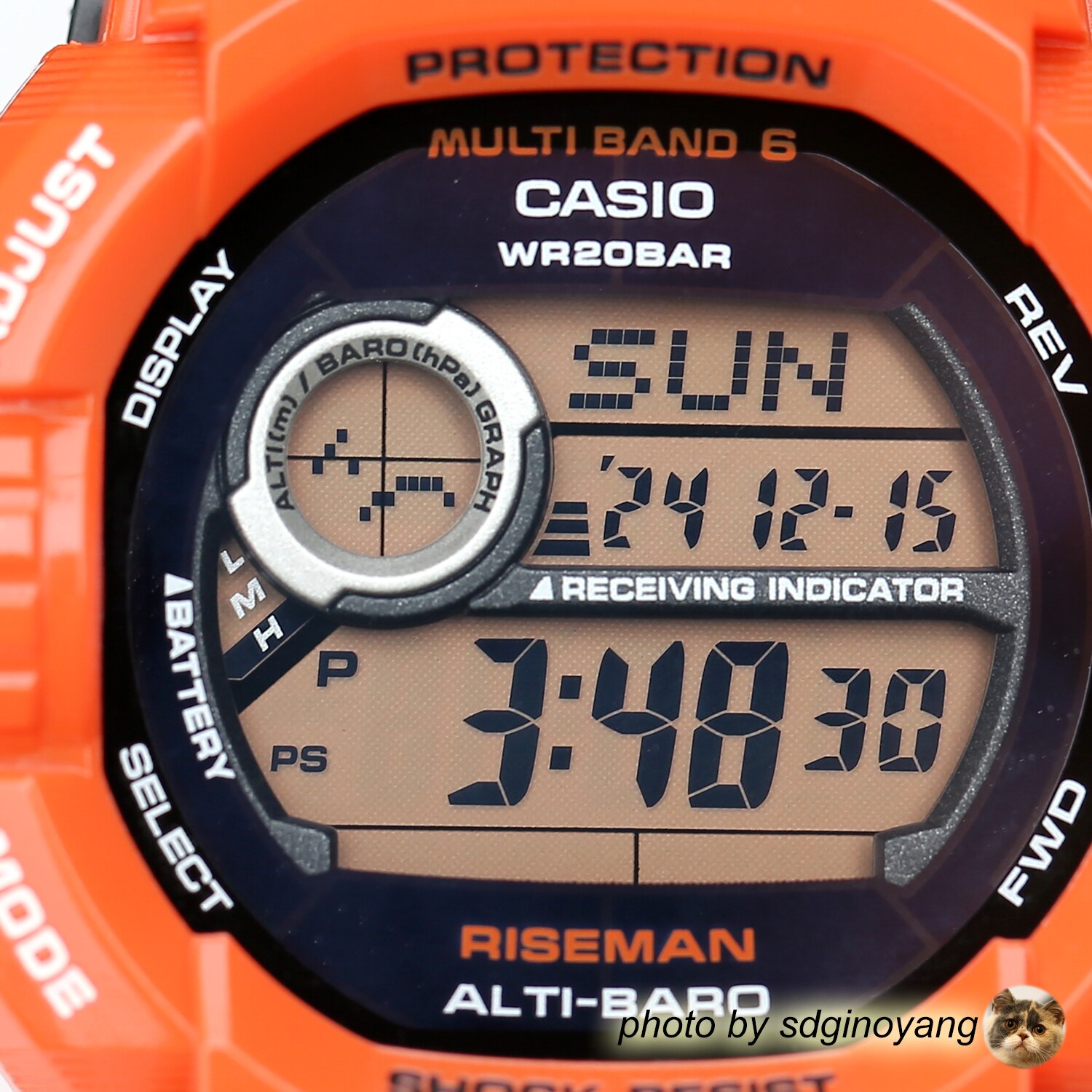 CASIO卡西欧G-SHOCK GW-9200RJ-4JF登山救援橙色电波飞人全新现货