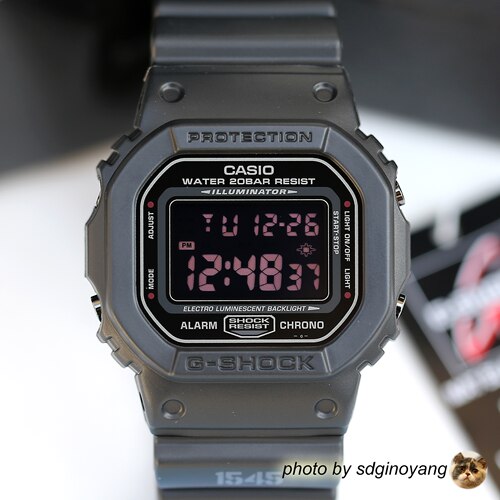 CASIO卡西欧G-SHOCK初版1545烟熏铁锈方块DW-5600MS-1JF全新现货 - 图0