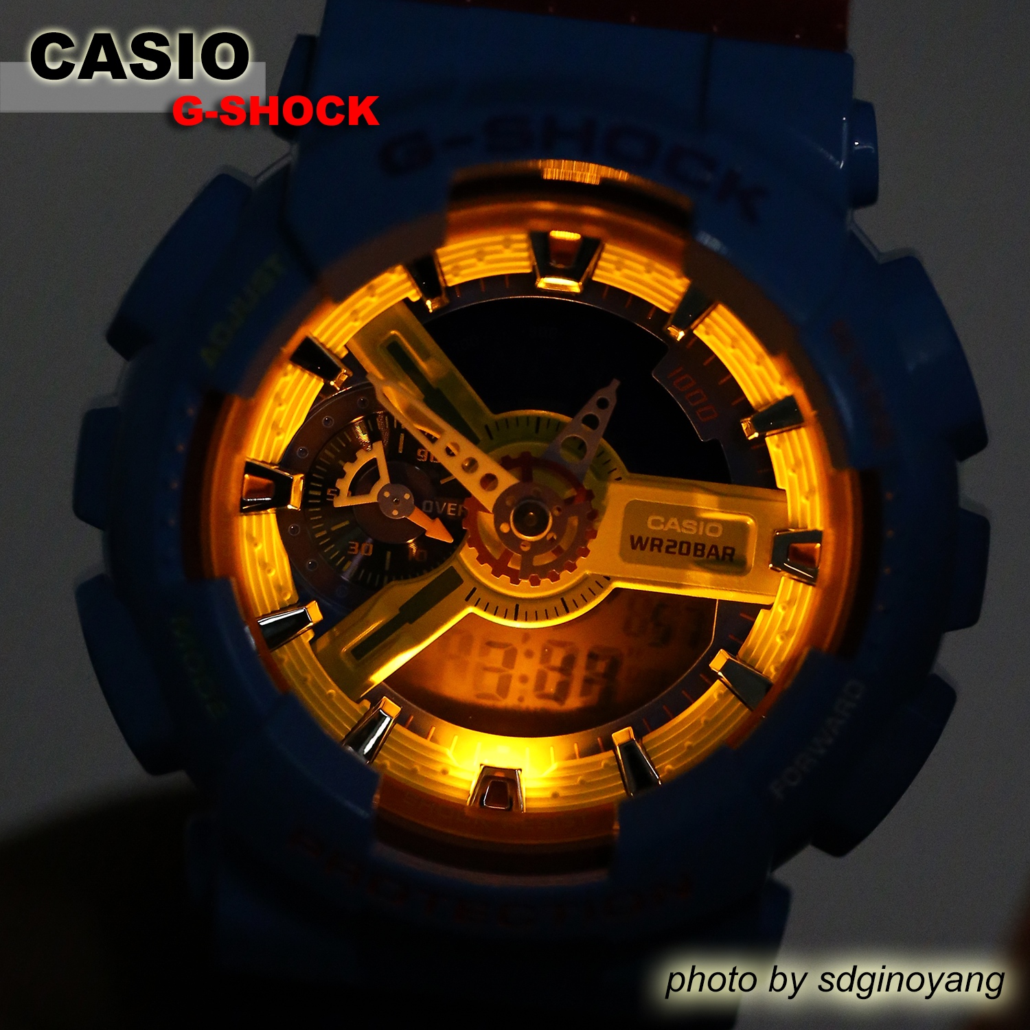 CASIO卡西欧G-SHOCK GA-110F-2JR彩虹人中野四郎双显限定全新现货 - 图2