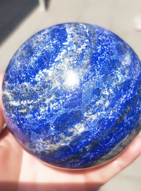 天然水晶球青金石装饰摆件