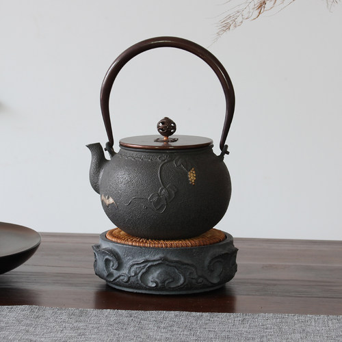 乌金石茶壶垫养壶垫中式复古茶壶底座创意茶壶托盘功夫茶具配件 - 图2