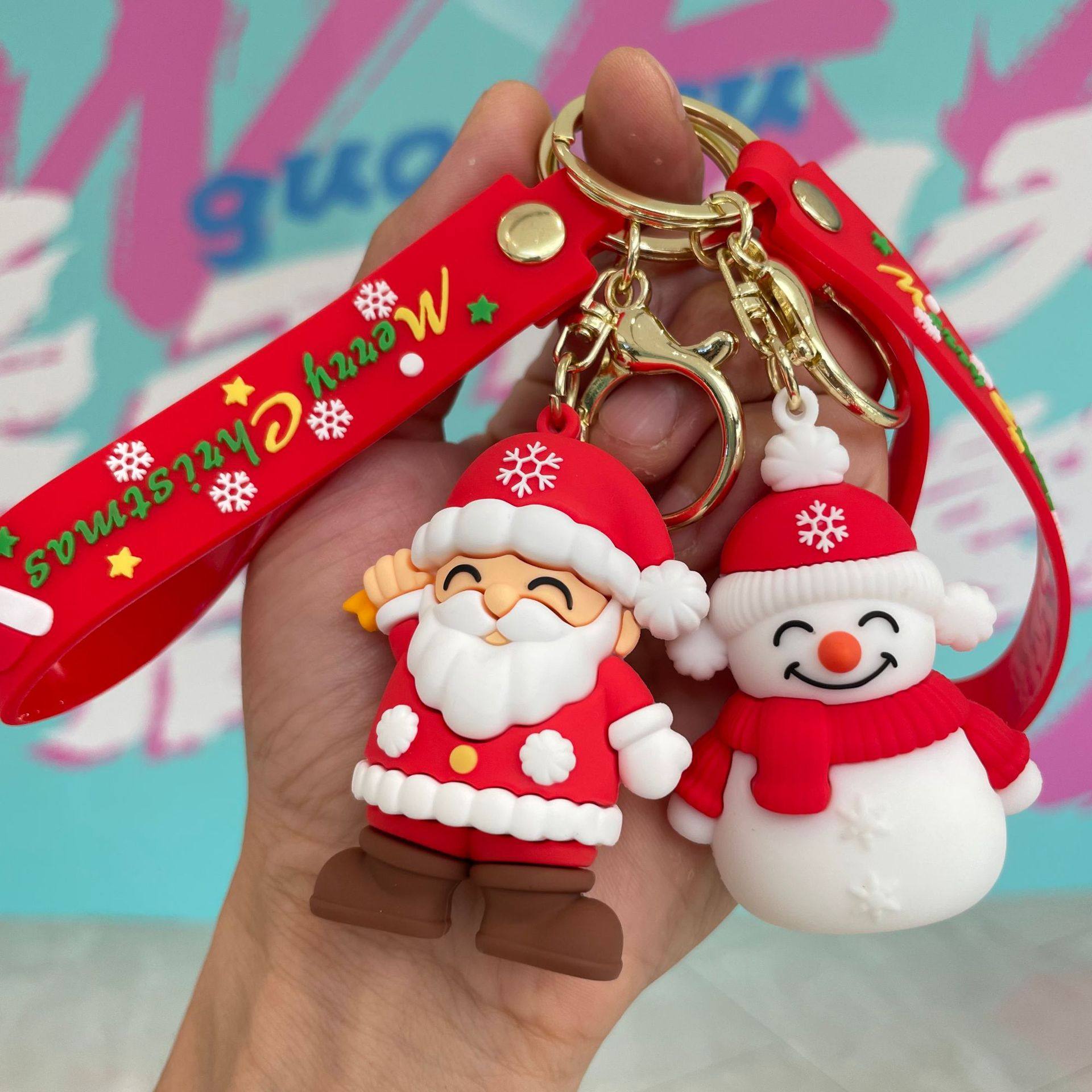 圣诞老人钥匙扣圣诞节树雪人公仔汽车钥匙链挂件小礼品,淘宝优惠券,粉丝福利购,淘宝优惠卷