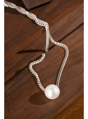 ZH【清风向晚】百搭精致银项链女士  约10.1克