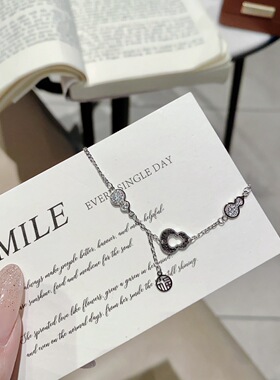 S925银纯银新款葫芦流苏手链不褪色七夕送礼盒礼袋顺丰1不退换