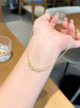 S925银纯银葫芦微笑纯银项链不褪色圣诞送礼盒礼袋顺丰11