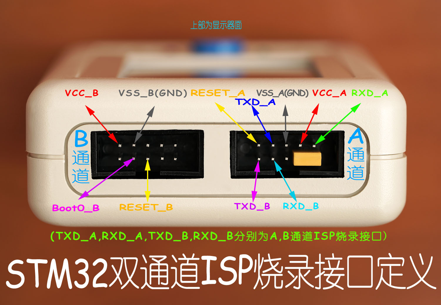 STM32 ISP 串口 SWD JTAG 1拖2 可扫码 脱机编程器烧录下载烧写器 - 图1