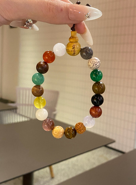 灵隐五代十八籽手串新品多宝水晶18籽天然水晶手链女她屿