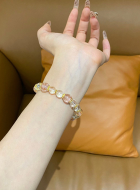 招财纳福手串手链女生轻奢寺庙文创饰品景区香灰琉璃手串她屿