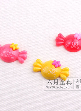 diy儿童树脂花朵手工头饰品发夹