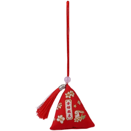 Фестиваль фестиваля фестиваля драконов рисовые пельмени Сяосиангбао Золотой список титул подвеска Этнический ветер и подарочный пакет петли