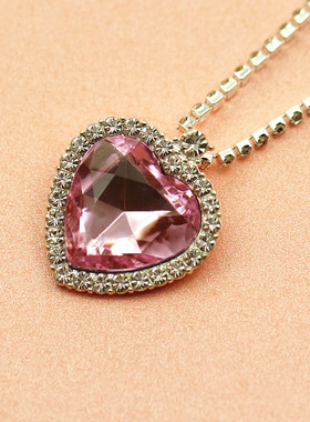 海洋之星爱心项链水晶