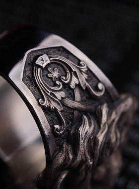 伏尔甘925银狮子王戒指vulcan