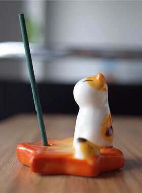 日式香插熏香香盘香皿铃兰香盘