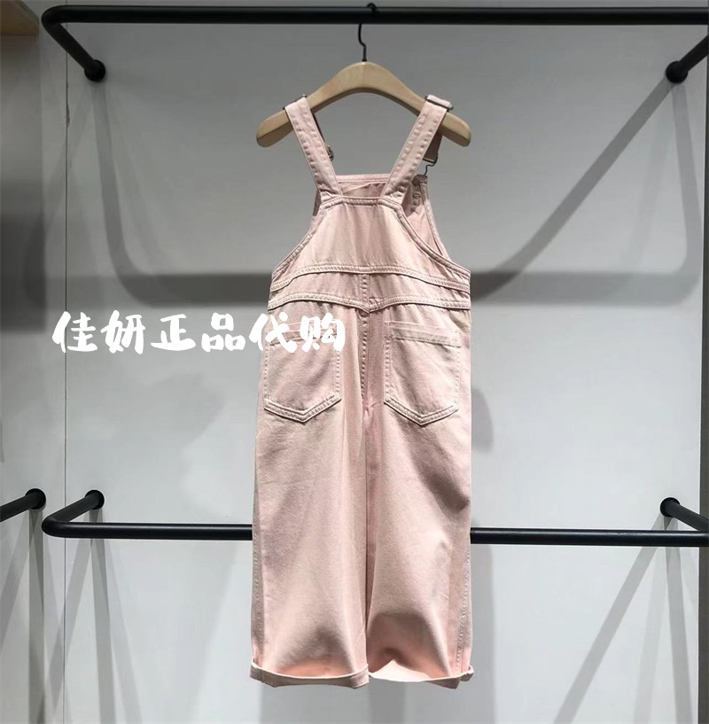 little moco专柜正品24年夏女童牛仔背带裤连体长裤KBD2JPS003-图2