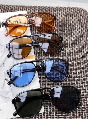 2025新款蛤蟆镜高级感显瘦墨镜女海洋片日系欧美辣妹遮阳太阳镜男