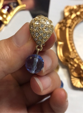 淡蓝色奥地利水晶 128刻面 项链 手链 耳环套装