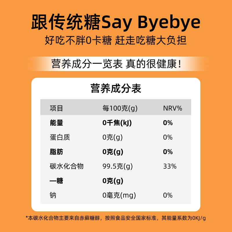 罗汉果零卡糖禾甘赤藓糖醇0卡无糖甜菊糖烘培代糖白砂糖木糖醇-图3