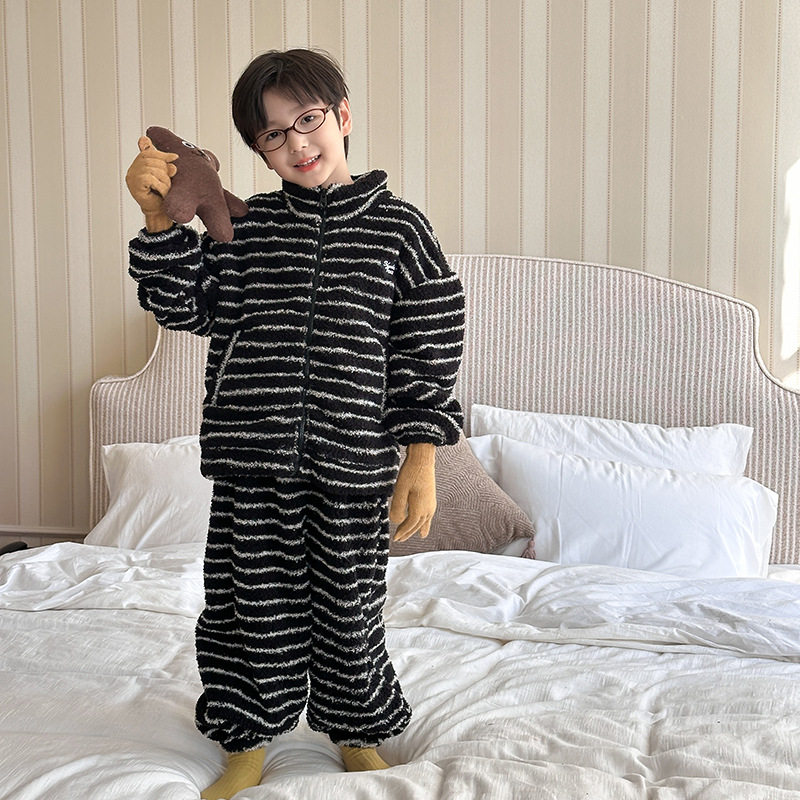 小杰家冬季新款男童加厚保暖家居服毛绒睡衣,淘宝优惠券,粉丝福利购,淘宝优惠卷