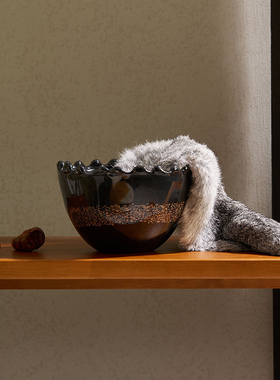 哥特式家居饰品咖啡店软装复古花器奶油风黑色花瓶子森系装饰摆件