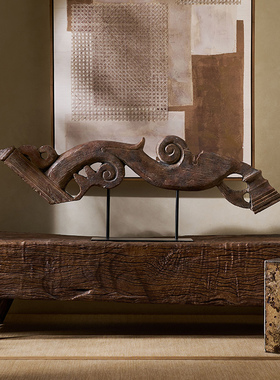 中古艺术摆件木雕装饰雕塑酒店