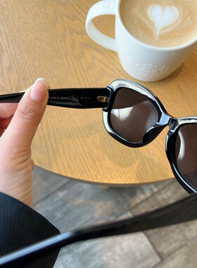 2026新款时尚珠光 贵气大框时髦墨镜 千金感防晒显瘦近视太阳镜