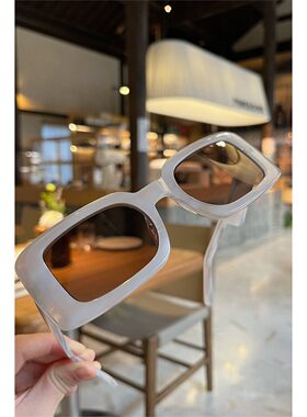 新款法式墨镜女 显脸小就选它！浮云茶色轻奢近视墨镜 太阳镜