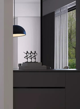 轻奢风客厅茶几软装饰品不锈钢