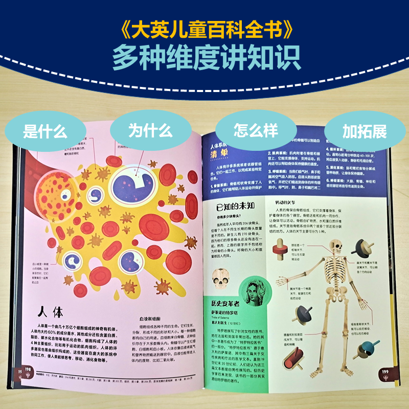 大英儿童百科全书 大英儿童百科知识清单 全套2册精装中文版 6-10-15岁小学生一二年级课外阅读少儿科普书籍万物博物大百科 - 图2