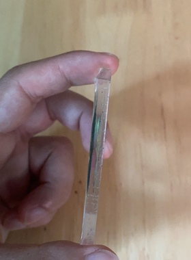 长春花变色水晶标本