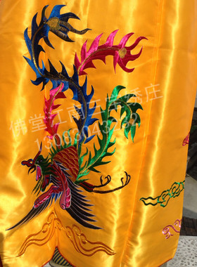 观音斗篷佛袍佛像披凤刺绣凤凰佛衣龙袍菩萨披肩神像披袍神像法衣