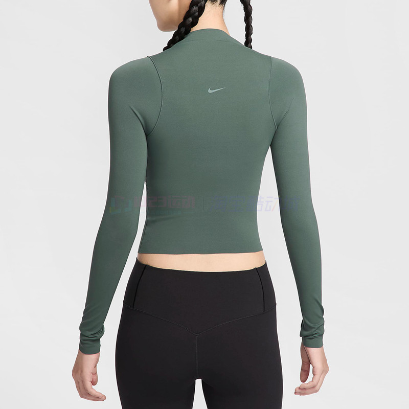 酷动城 耐克Nike Zenvy女速干健身瑜伽裸感紧身运动长袖T恤FN3023,淘宝优惠券,粉丝福利购,淘宝优惠卷