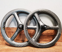 New card Benxian Trispoke Carbon fiber B16 inch 349 Three-spoke wheel wheel set V-lap brake wheel 74130