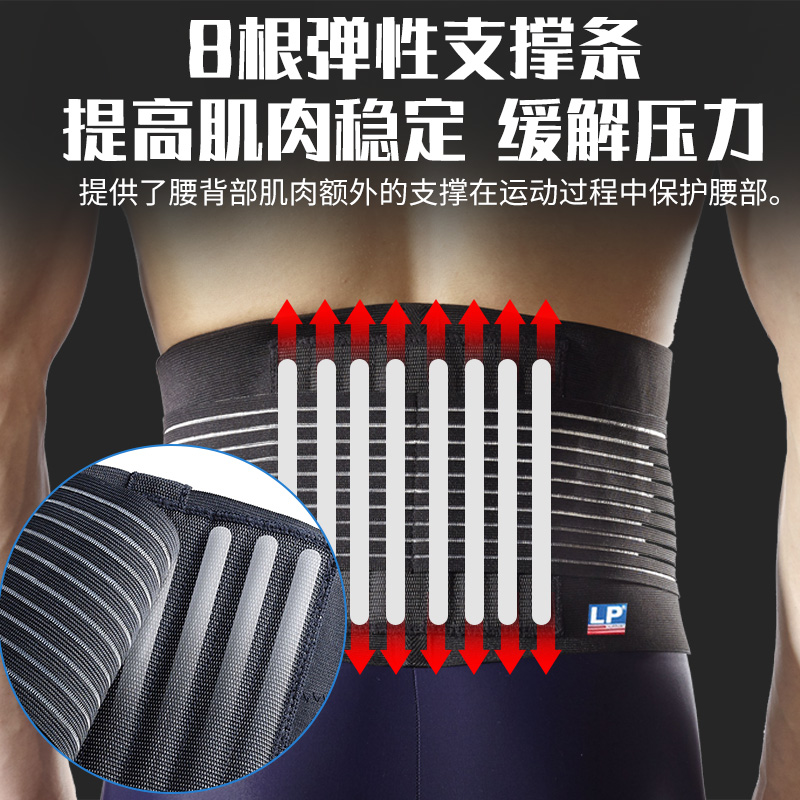 LP919km专业运动护腰带深蹲健身束腰篮球跑步训练装备男女士专用 - 图2
