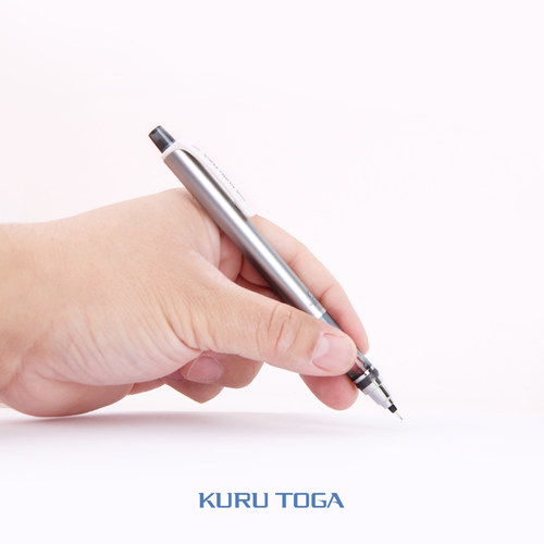 日本三菱自动笔KURU TOG铅芯可旋转写字不偏自动铅笔M5-450 0.5mm - 图1