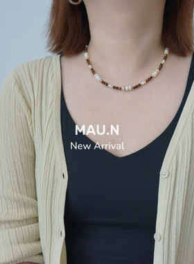 天然珍珠男女秋冬搭配项链