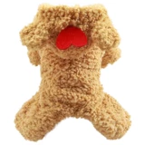 Одежда для щенка бишон медведь плюшевая помесяна бархатная утолщенная хлопчатобумажная одежда Домашние животные осень и зимняя одежда люблю четвероногую любовь хлопковая одежда