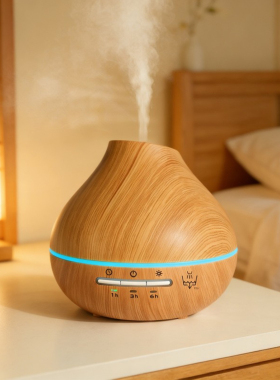 大容量木纹香薰机家用加湿器