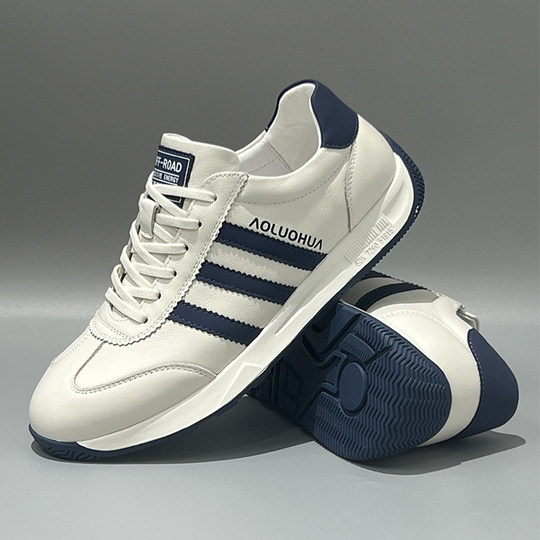 ACENDRA 男士奢品时尚百搭休闲鞋轻奢舒适透气运动鞋高级感小白鞋