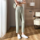 ຜ້າໄຫມ ນ້ຳກ້ອນ ແອວສູງ ເໝາະກັບກາງເກງ ກາງເກງ ເກົ້າຈຸດ ລະດູຮ້ອນຂອງຜູ້ຍິງ