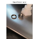 TKSTYLEACC Retro Metal Stripes Европейские и американские модные и холодные простое кольцо ретро широкое кольцо