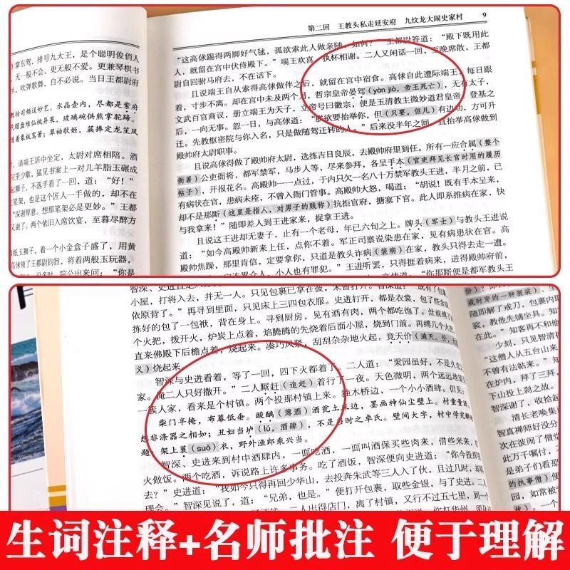 艾青诗选和水浒传原著完整版正版无删减九年级上册的课外阅读书籍必读名著初中生初三书目人民文学出版社下册简爱和儒林外史人教版