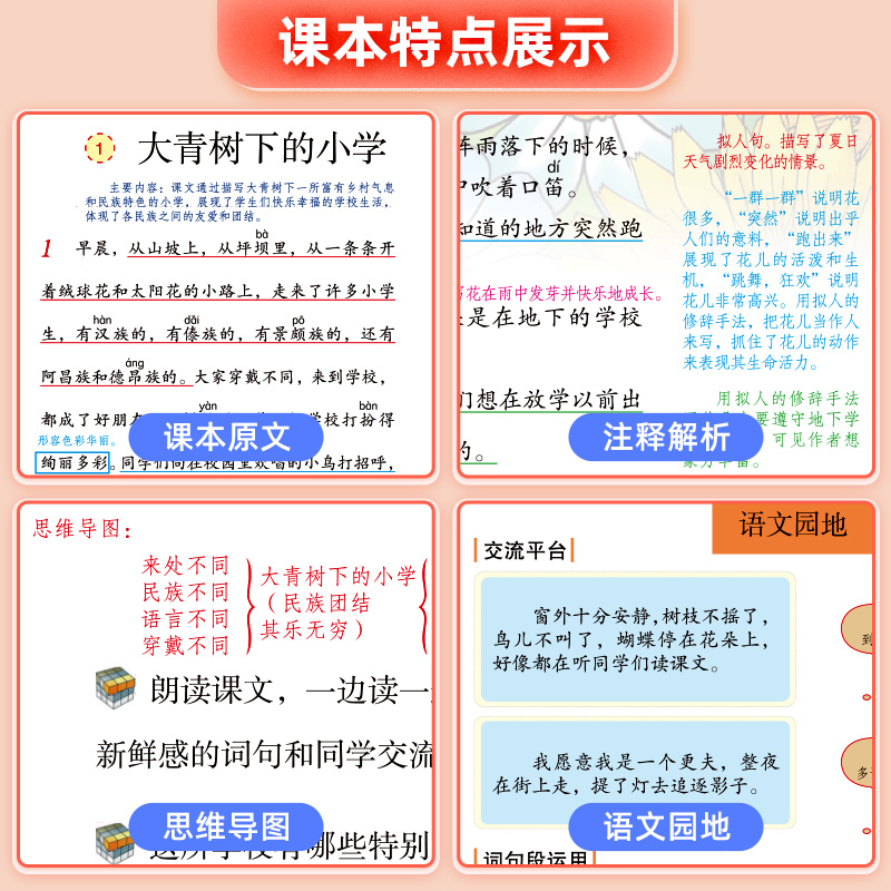 2023課堂筆記一二三四五六年級上冊下冊語文數學英語人教版小學同步課本教材全解讀幫預習書貼狀元大七彩隨堂黃岡學霸筆記本博小優_儒言圖書專營店_書籍/雜志/報紙