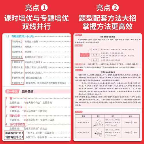 一本初中课后小培优七年级八年级上册语文数学英语物理人教版同步练习题初中课后作业单元复习检测卷学霸必备培优训练题一课一练 - 图0