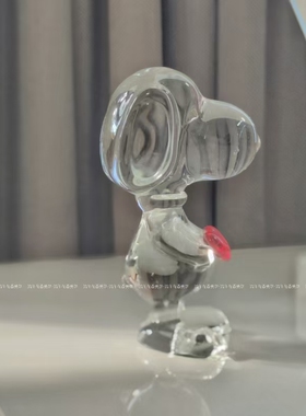 史努比爱心镇纸摆件拍照摄影道具