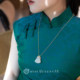 MissQueeny Qiwei|18K gold and white jade Buddha pendant braided rope new Chinese style elegant